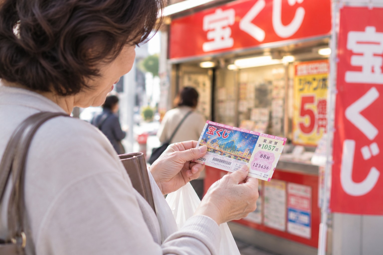 宝くじを購入したMさんのイメージ